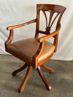 Manifattura Italiana - Fauteuil - Hout, Leder - Draaibare