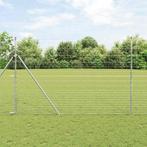 vidaXL Weidehekwerk Zilver 25 x 1.6 m Gegalvaniseerd staal, Verzenden, Nieuw
