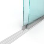 Schuifloket op maat - 2 panelen, 2 sporen - Gehard glas 6 mm, Doe-het-zelf en Bouw, Nieuw, Verzenden