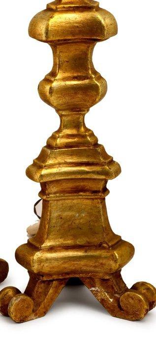 Kandelaar (2) - Hout - een paar kandelaars, Antiek en Kunst, Antiek | Overige Antiek