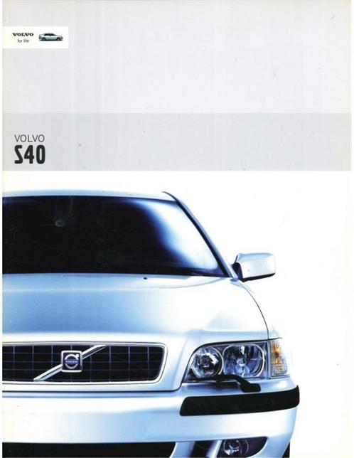 2003 VOLVO S40 BROCHURE NEDERLANDS, Livres, Autos | Brochures & Magazines