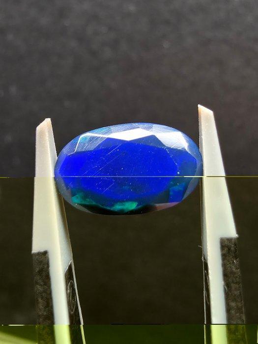 1.73ct Zwarte Opaal Faceted - Hoogte: 13 mm - Breedte: 7.8, Verzamelen, Mineralen en Fossielen