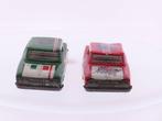 2 blikken racewagens, England nr. 18 en Italië nr. 8 #3699, Hobby en Vrije tijd, Modelauto's | Overige schalen, Ophalen of Verzenden