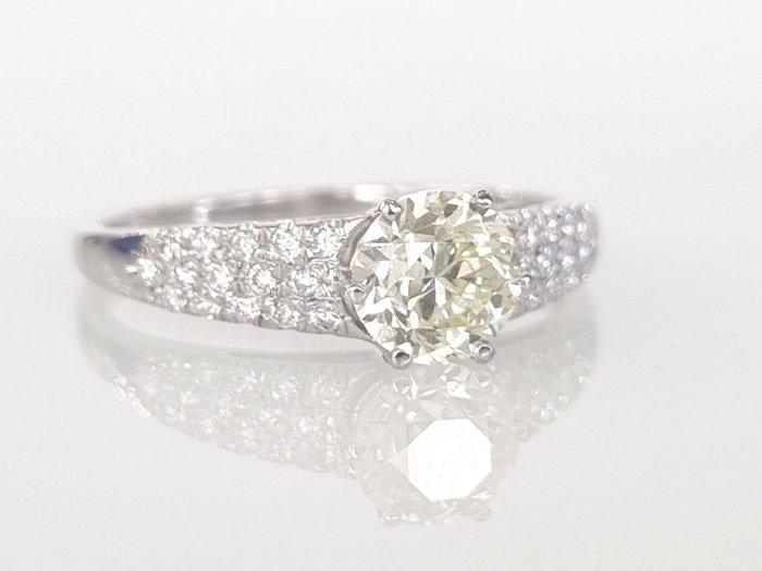 Bague de fiançailles - 18 carats Or blanc - 1.06ct. tw., Bijoux, Sacs & Beauté, Bijoux anciens