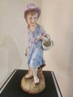Schierholz, Plaue - Figure - Figura de niña con vestido azul