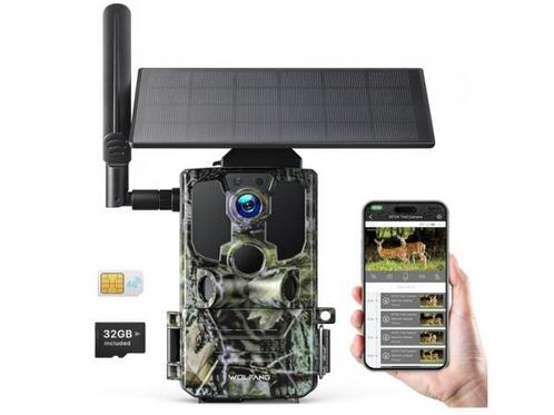Veiling - WOLFANG WT04 Jachtcamera op Zonne-energie, Audio, Tv en Foto, Actiecamera's
