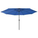 Parasol Azuur 400cm | Retour Deal | OP = OP, Tuin en Terras, Verzenden, Nieuw, Meer dan 4 meter, Stokparasol