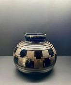 HEM - Michel Herman - Vaas - Glas, Metaal - Art Déco vaas