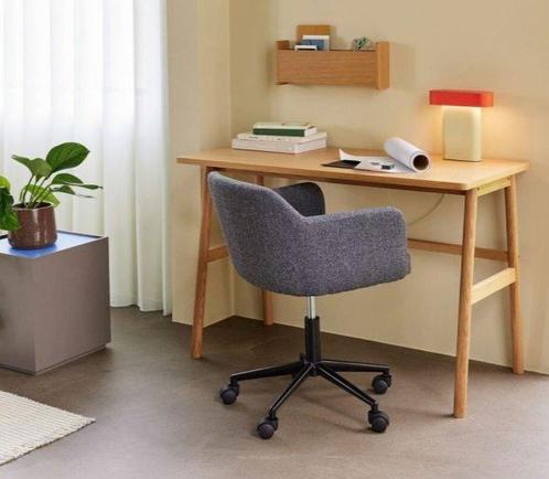 Hübsch - Chaise de bureau - Repos - Gris foncé - Acier,, Antiek en Kunst, Kunst | Designobjecten