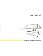 1999 OPEL CORSA INSTRUCTIEBOEKJE NEDERLANDS, Auto diversen, Handleidingen en Instructieboekjes
