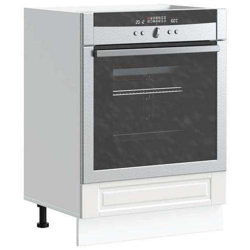 vidaXL Ovenkast Porto bewerkt hout wit, Huis en Inrichting, Kasten | Overige, Nieuw, Verzenden