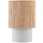 tectake Tafellamp Klea van jute in boho-stijl, 60W - natuur, Huis en Inrichting, Lampen | Tafellampen, Verzenden, Nieuw