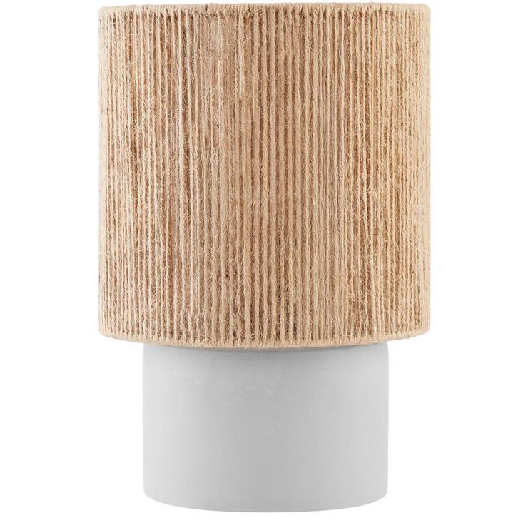 tectake Tafellamp Klea van jute in boho-stijl, 60W - natuur, Huis en Inrichting, Lampen | Tafellampen, Verzenden