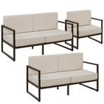 tectake Tuin-loungeset Comosa voor 5 personen, XXL kussens -, Verzenden, Nieuw