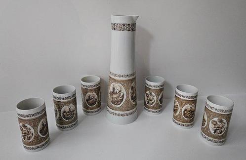 Wallendorf - Jacht drankset - Carafe - Porcelaine, Antiek en Kunst, Curiosa en Brocante