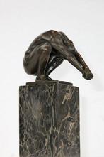 Beeld, de duiker - 23 cm - bronze marble, Antiek en Kunst