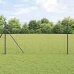 vidaXL Euro Hek Grijs 1.4 x 10 m PVC-gelaagd ijzer, Tuin en Terras, Tuinhekken en Hekwerk, Verzenden, Nieuw