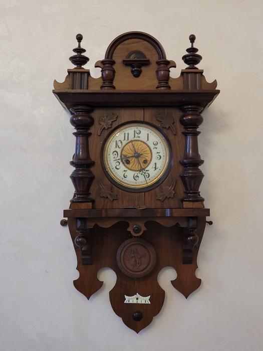Horloge murale - Bois - 1900-1910, Antiquités & Art, Antiquités | Horloges