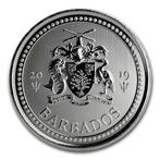 Barbade. 1 Dollar 2019 1 oz $1 Barbados Trident Silver Coin