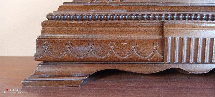 Horloge de table - Franz Hermle & Sohn - Bois, Laiton,, Antiek en Kunst, Antiek | Klokken