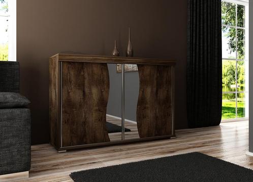 Dressoir Malaga 140 cm Donker  Eiken (Dressoirs, Woonkamer), Huis en Inrichting, Kasten | Dressoirs, 25 tot 50 cm, Nieuw, 100 tot 150 cm