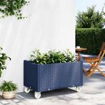vidaXL Plantenbak met wielen 80x50x54 cm polypropeen, Tuin en Terras, Verzenden, Nieuw