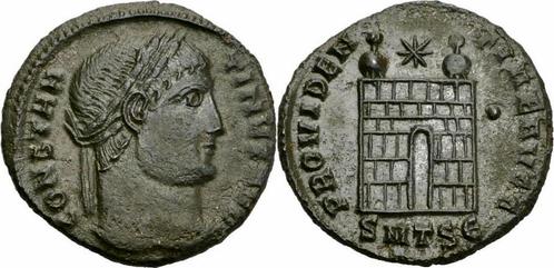 Roemisches Kaiserreich Constantin I Follis Thessalonica 3..., Timbres & Monnaies, Monnaies & Billets de banque | Collections, Envoi