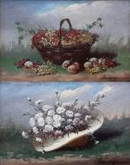Paul Baudry (1828-1886) - Paire de natures mortes aux fleurs