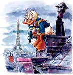 Tony Fernandez - Donald Duck in Paris - Hand Signed - Fine, Livres