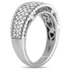 Ring - 14 karaat Witgoud, 14K witgouden diamanten ring van, Handtassen en Accessoires, Ringen, Nieuw