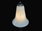 DAUM vers 1925 - Lamp - Gesmeed staal - Ginkgo-bladdecor -