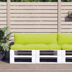 vidaXL Palletkussens 2 st stof felgroen, Huis en Inrichting, Woonaccessoires | Kussens, Verzenden, Nieuw