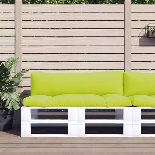 vidaXL Palletkussens 2 st stof felgroen, Huis en Inrichting, Woonaccessoires | Kussens, Nieuw, Verzenden