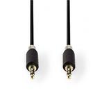 3.5 mm jack kabel | Nedis | 1 meter (Stereo, Verguld), Audio, Tv en Foto, Verzenden, Nieuw