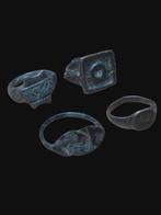 Oud-Romeins Brons, Lot of 4 Seal Ring (Zonder Minimumprijs)