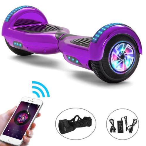 Elektrisch E-Scooter Hoverboard met Bluetooth Speaker - 6.5, Fietsen en Brommers, Scooters | Overige merken, Nieuw, Verzenden