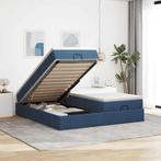 vidaXL Ottoman bed met matrassen 180x200cm stof blauw, Huis en Inrichting, Slaapkamer | Bedden, Verzenden, Nieuw