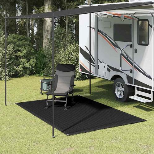 vidaXL Tenttapijt 200x300 cm zwart, Caravans en Kamperen, Tentaccessoires, Nieuw, Verzenden
