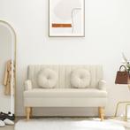 vidaXL Bankje met kussens 113x64,5x75,5 cm linnen, Verzenden, Nieuw