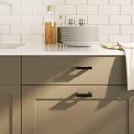 vidaXL Handvatten 20 st 64 mm roestvrij staal zwart, Doe-het-zelf en Bouw, Hang- en Sluitwerk, Verzenden, Nieuw