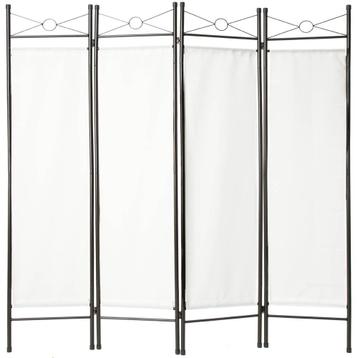 tectake Kamerscherm 180x160x2,5cm - wit beschikbaar voor biedingen