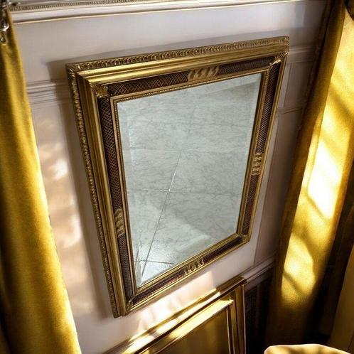 Miroir mural- 90 cm - Bois, Verre, Antiek en Kunst, Curiosa en Brocante