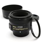 Nikon AF-S 50mm f/1.8G met HB-47 zonnekap en filter | Prime, Audio, Tv en Foto, Nieuw