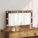 vidaXL Make-up Spiegel Oud Hout 80 x 45 x 18 cm Bewerkt hout, Huis en Inrichting, Woonaccessoires | Spiegels, Verzenden, Nieuw