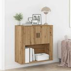 vidaXL Wandkast Artisan Eiken 80x33x80 cm Geengineerd Hout, Verzenden, Nieuw