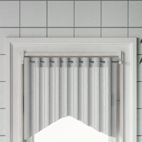 vidaXL Tringles à rideau 2 pcs blanc et argenté 60-105, Maison & Meubles, Ameublement | Rideaux & Stores à lamelles, Neuf, Envoi