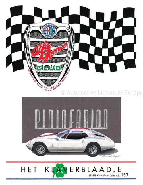 2016 ALFA ROMEO CLUB HET KLAVERBLAADJE 153 NEDERLANDS, Boeken, Auto's | Folders en Tijdschriften