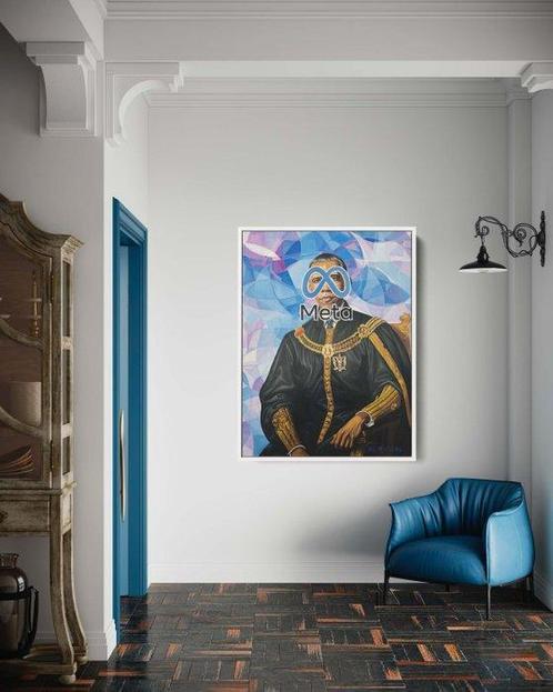 Lacrymal (1990) - Blind Obama, Antiek en Kunst, Kunst | Schilderijen | Modern