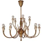 Kroonluchter - Gelakt messing - Messing en gelakt metalen, Antiek en Kunst