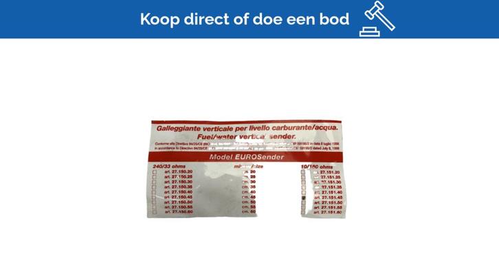 Bieden: Eurosender 10 | 180 Ohm 45 cm tank level sender - 2, Watersport en Boten, Navigatiemiddelen en Scheepselektronica, Ophalen of Verzenden